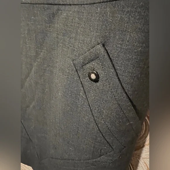 NWT Sleeveless Wool Blend Black Tory Burch Dress W/ Pockets - 12 - Picture 4 of 6